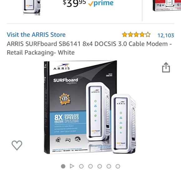 ARRIS SURFboard SB6141 Cable Modem - Picture 3 of 3